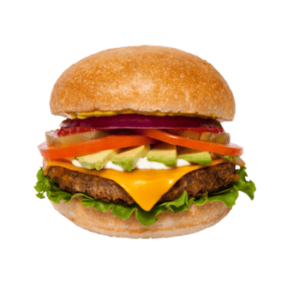 Hamburguesa Vegana Con Ensalada
